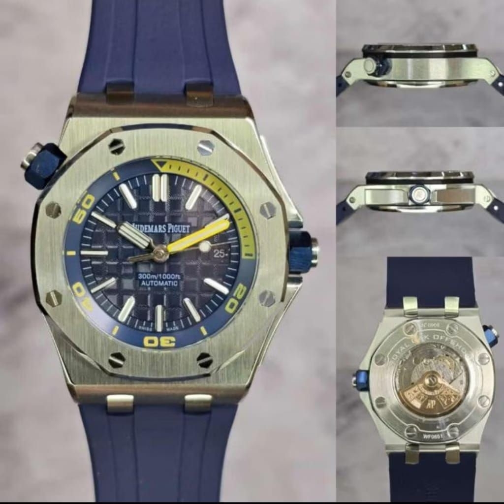Jam mewah ADM piquet automatic 42mm Diver royal oak stainless steel japan