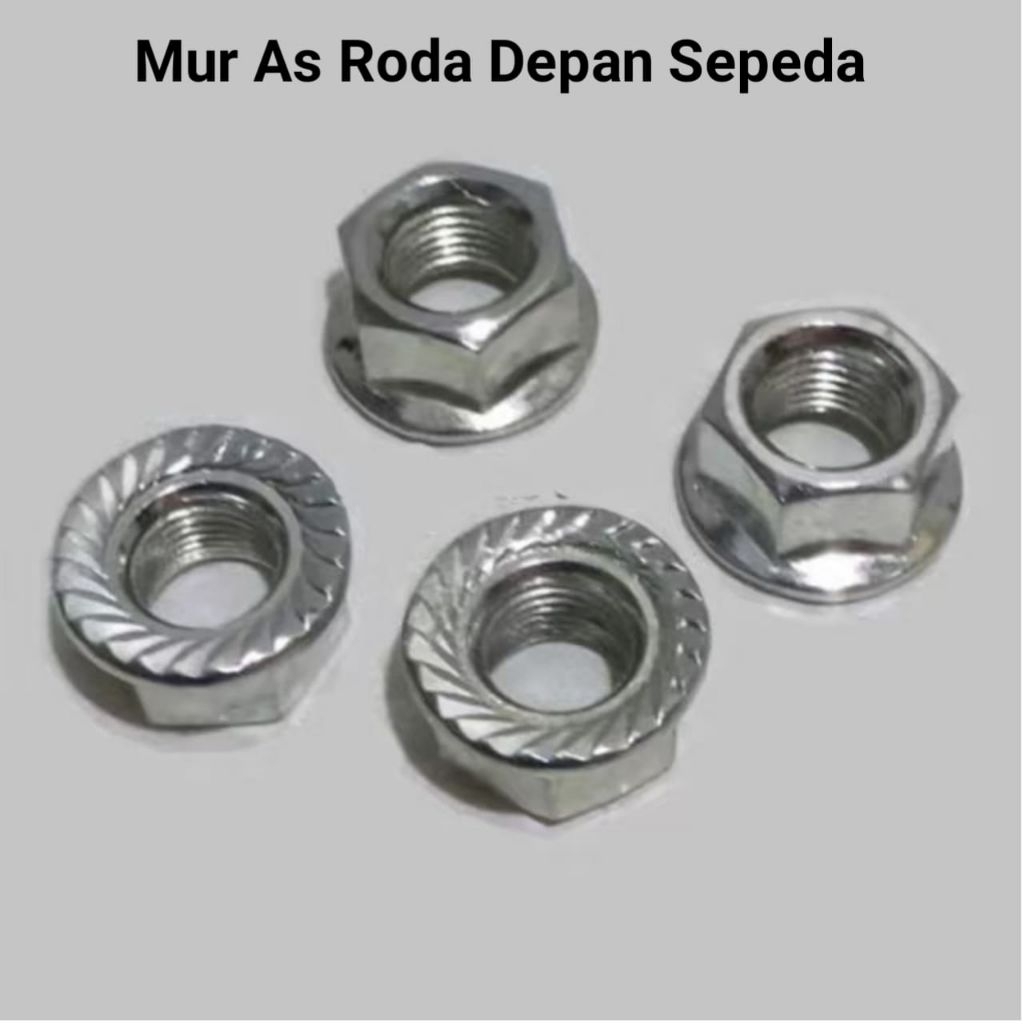 Mur As Depan sepeda - Mur As depan - Mur As Roda depan sepeda - Mur As Sepeda,,Ukuran kunci 13
