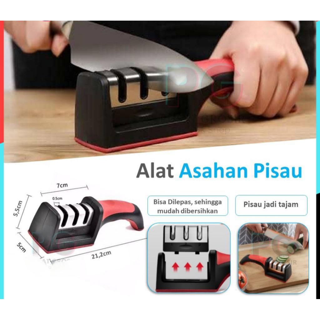 Alat Asahan Pisau / Asah Pisau Stainless / Pengasah Gunting & Pisau Tajam