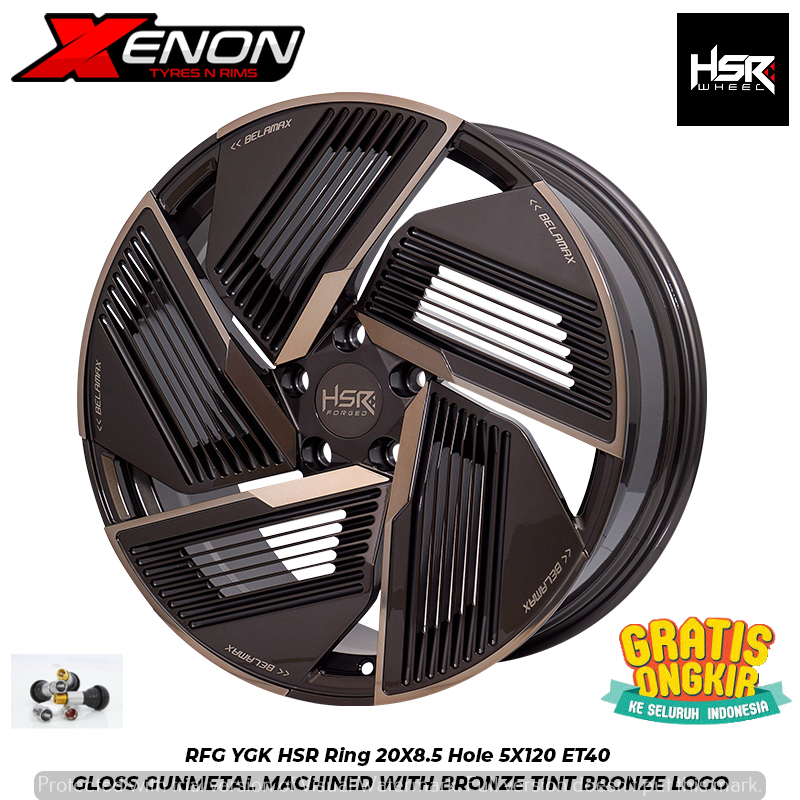 Velg Forged R20 HSR RFG YGK Pcd 5x120 Ring 20 Buat Mobil BMW BYD Seal Sealion Touareg Countryman