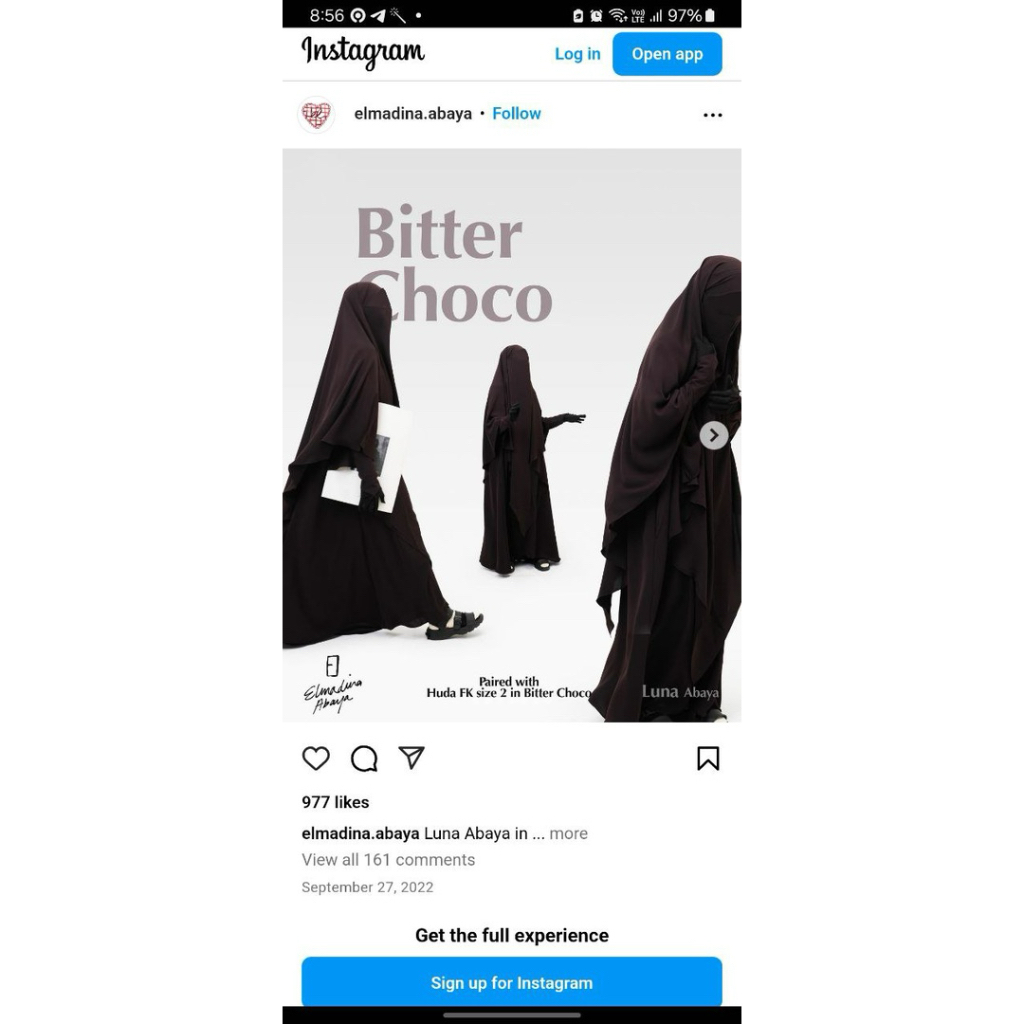 PL Fk huda by elmadina warna bitchoco mina anti uv size 2