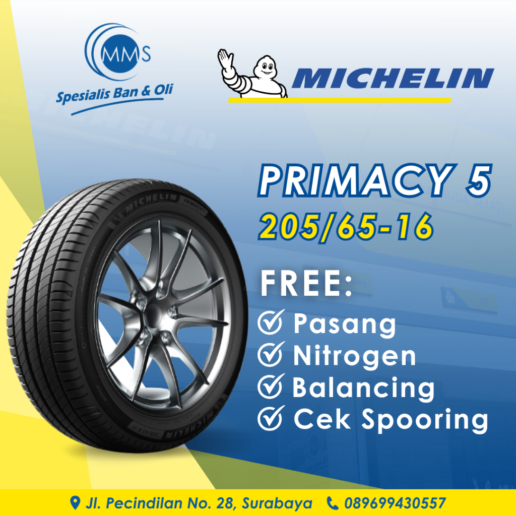Ban Mobil 205/65 Ring 16 MICHELIN PRIMACY 5