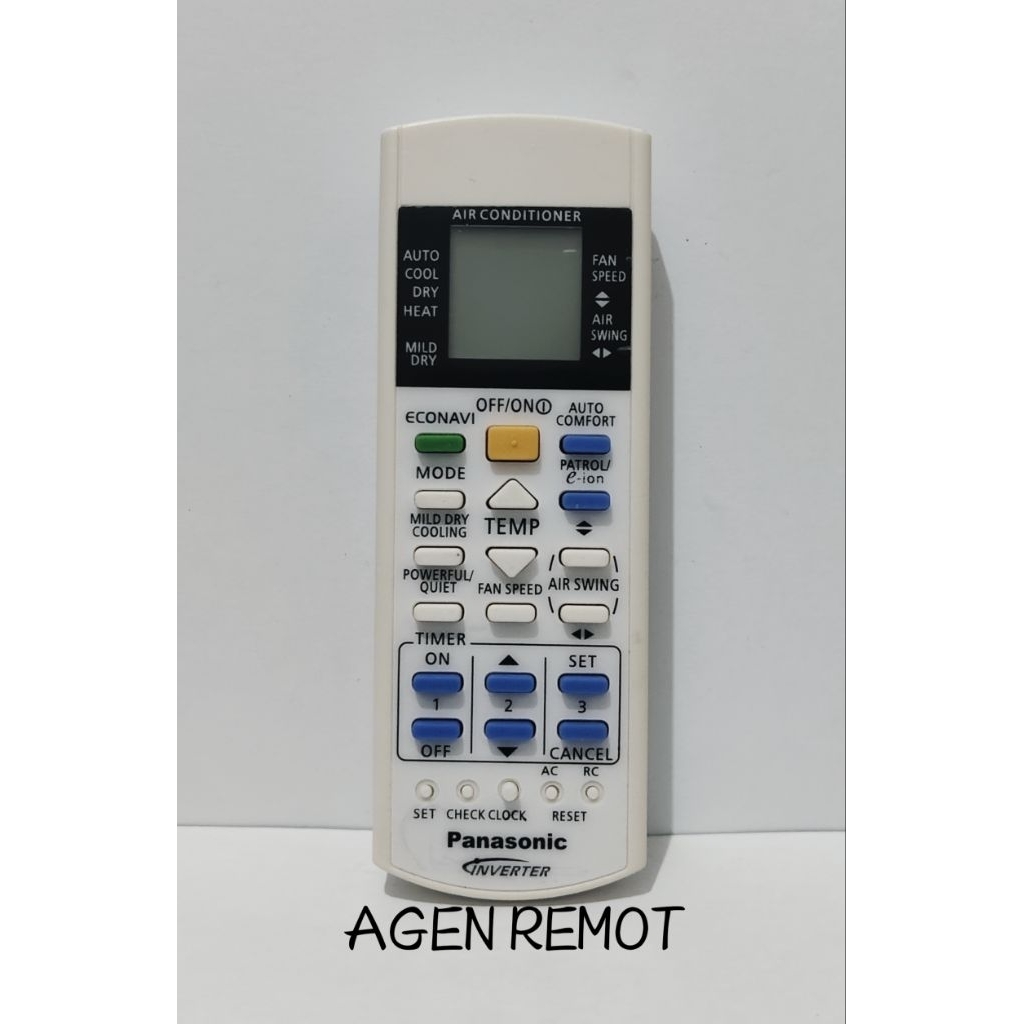 REMOT REMOTE AC PANASONIC ECONAVI AUTOCOMFORT PATROL E-ion INVERTER