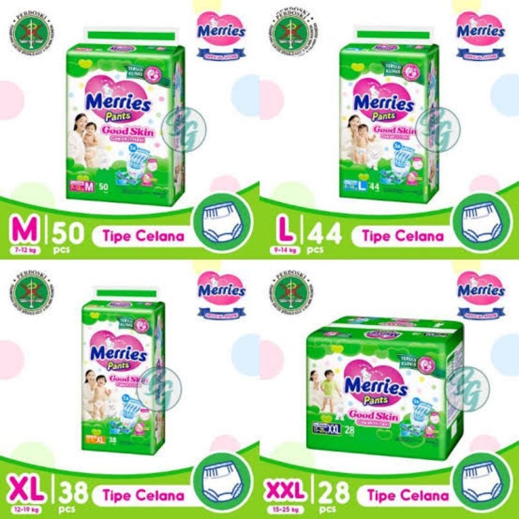 Merries Good Skin Pack Jumbo M48 L42 XL38 XXL28