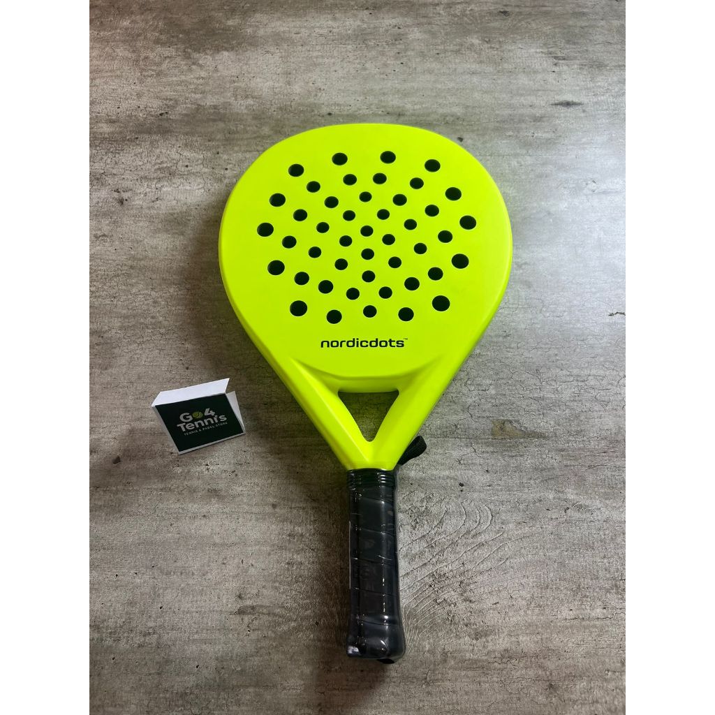 Raket Padel Nordicdots Fiesta Sunny Lime - Carbon Fiber 3K