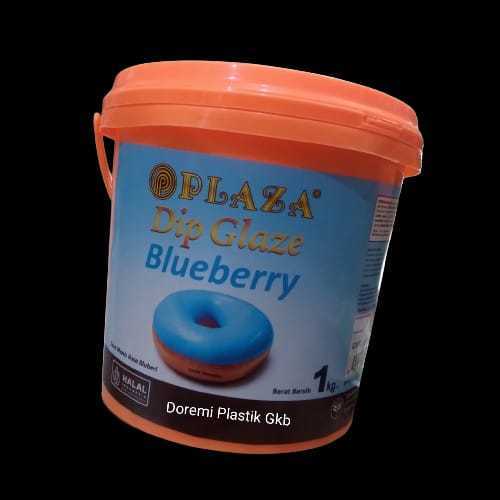 [oddsolshop] pekanbaru/Plaza Dip Glaze Bluberry 1 kg Bahan Dekorasi Kue Topping Donat Selai Roti