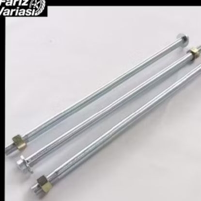 AS RODA DIAMETER 12MM PANJANG 30CM /AS RODA SUPER PANJANG SUPERTRACK 30CM /AS 12MM / PNP AS RODA ARM