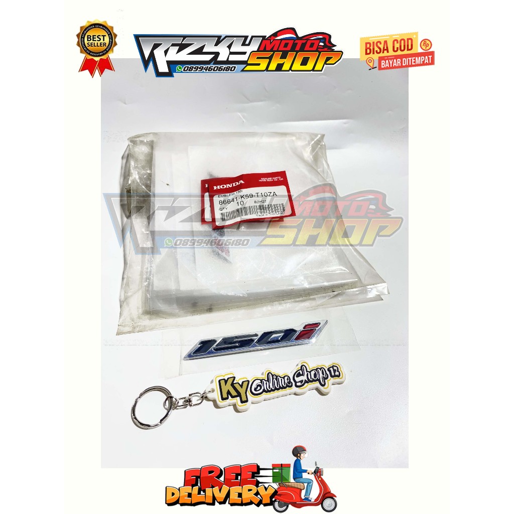 EMBLEM 150i ALL HONDA YAMAHA MATICK PCX VARIO MIO FINO BEAT DELUXE AEROX NMAX SCOOPY ADV STYLO NEO G