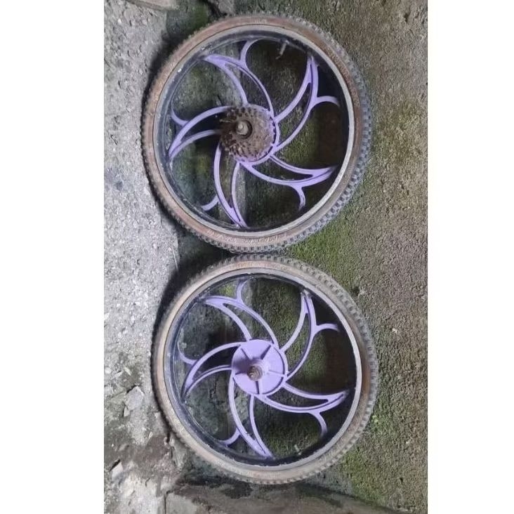 velg bmx os ukuran 20 MODEL KINCIR, velg sepeda bmx os bahan aloy SEPASANG