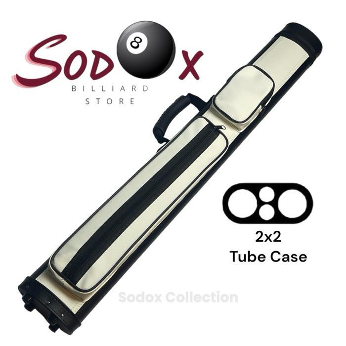 Tas Billiard Case Cue 2X2 Putih Tube Case