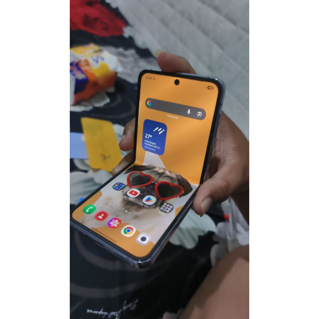 Samsung galaxy Z flip 4 gagal ganti flexible LCD jadi rusak Normal smua, selain LCD