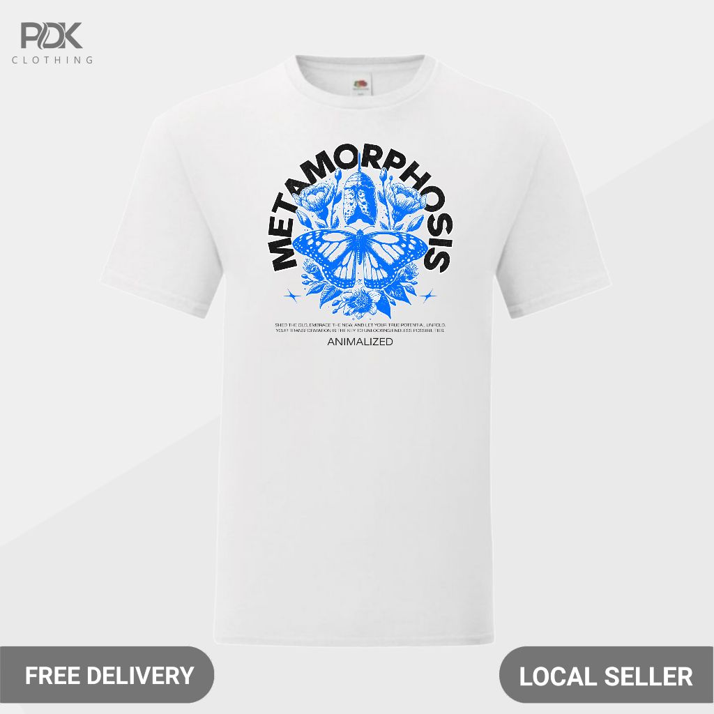 Animalized Kaos Pria Baju Lengan Panjang Kupu Kupu Butterfly Rise Of Metamorphosis