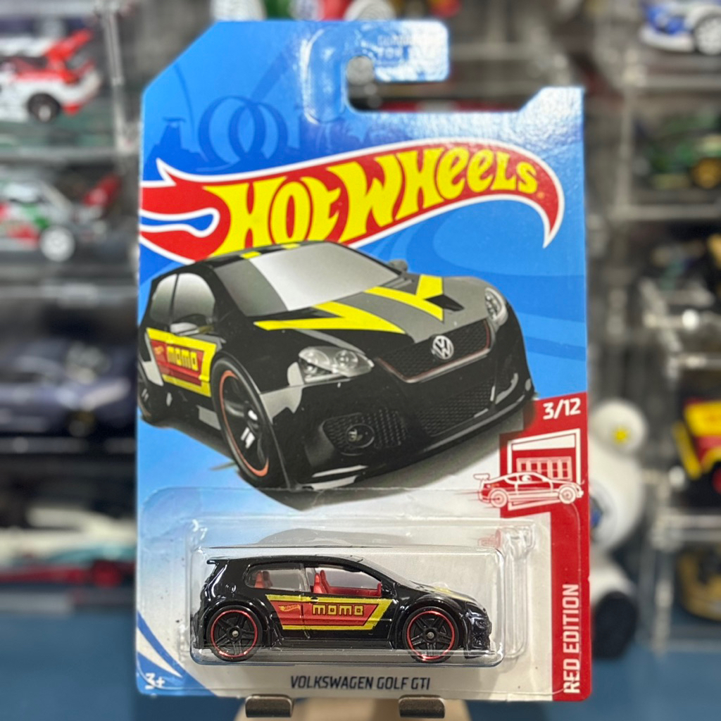 Hot Wheels Volkswagen Golf GTI Momo - US Card [Free Protector] | HW Red Edition