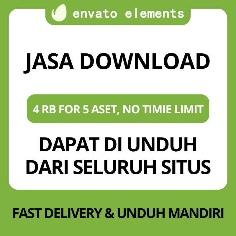 Jasa download Envato Elements member-only download service for design resources, vector images, PPT 