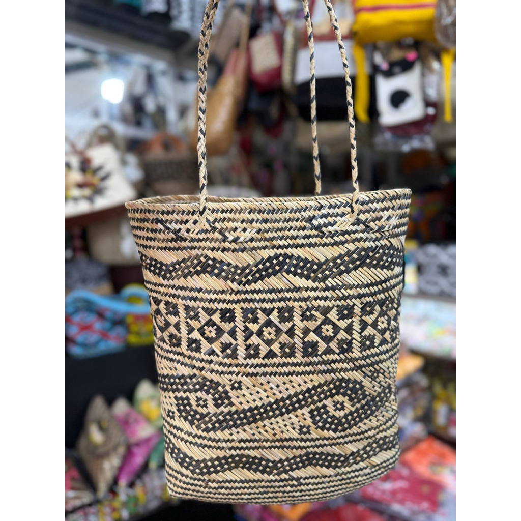 Tas Totebag Anyaman Rotan Khas kalimantan