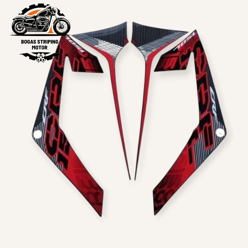 Stiker Striping motor Crf 150 L 2021 Merah Full Body Standar
