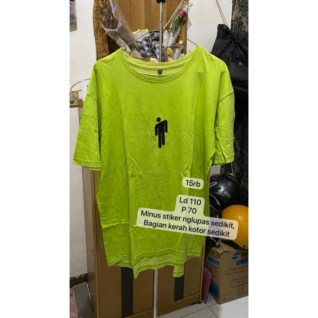 Kaos Hijau neon