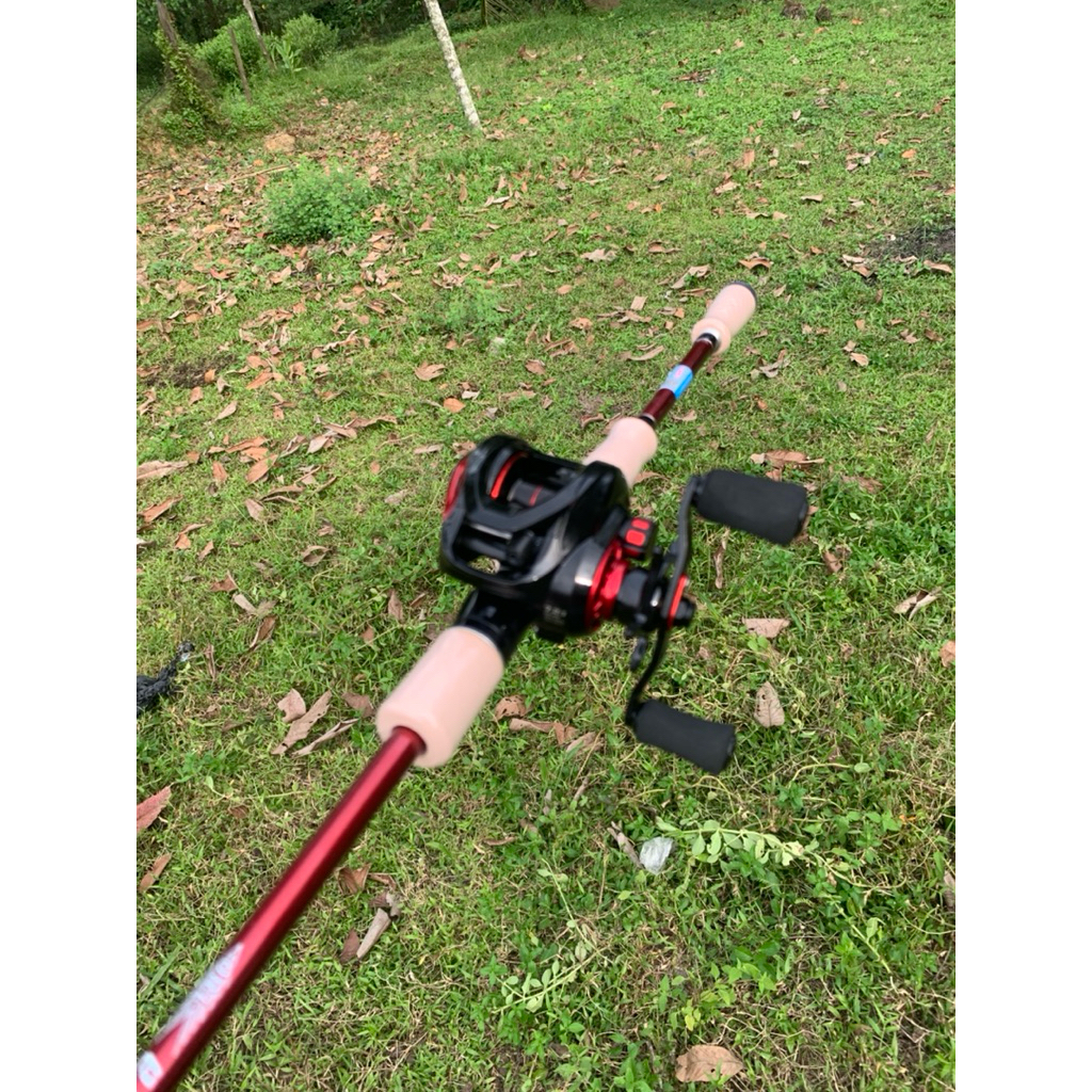 satu set pancing baitcasting carbon hollow dragclicker zorro carera dan zorro wanu