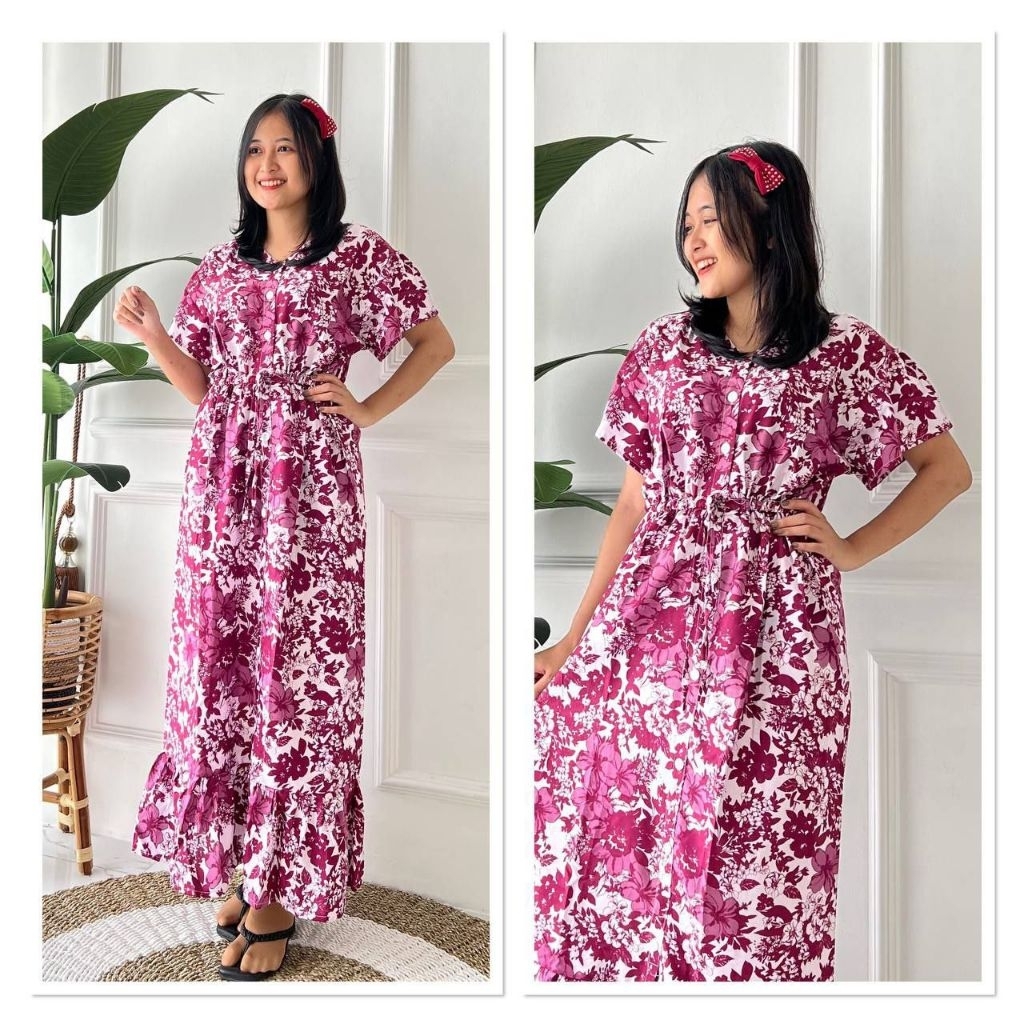 Daster Rempel Karet Pinggang