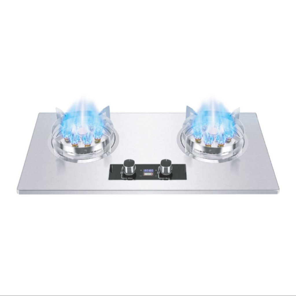 BATAM - AIFA SINGAPORE HT B802 SS built in hob kompor gas tanam 2 tungku stainless pemantik charger