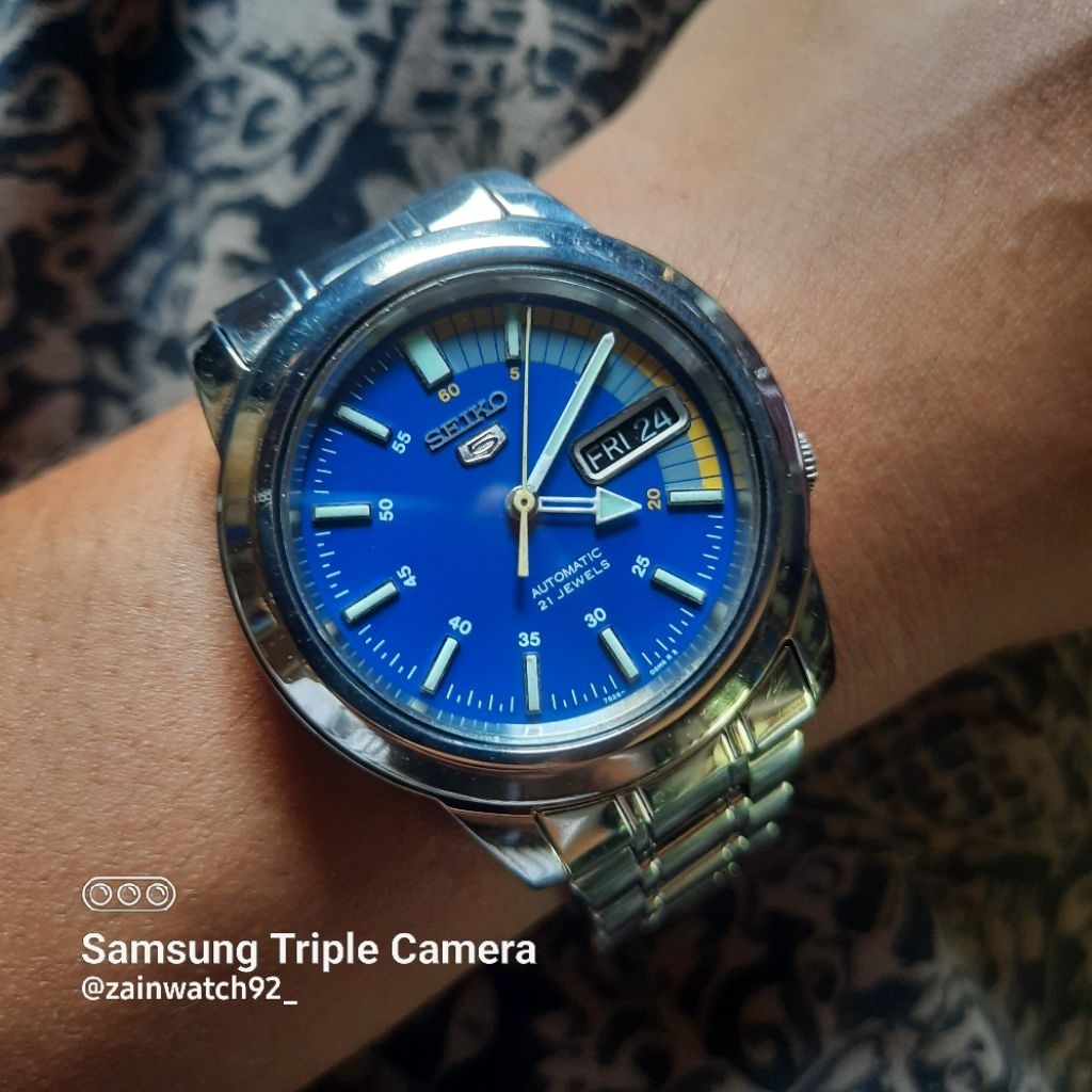 Seiko 5 Blue Automatic SNKK27K1 Speed Racer 21 Jewels really Original