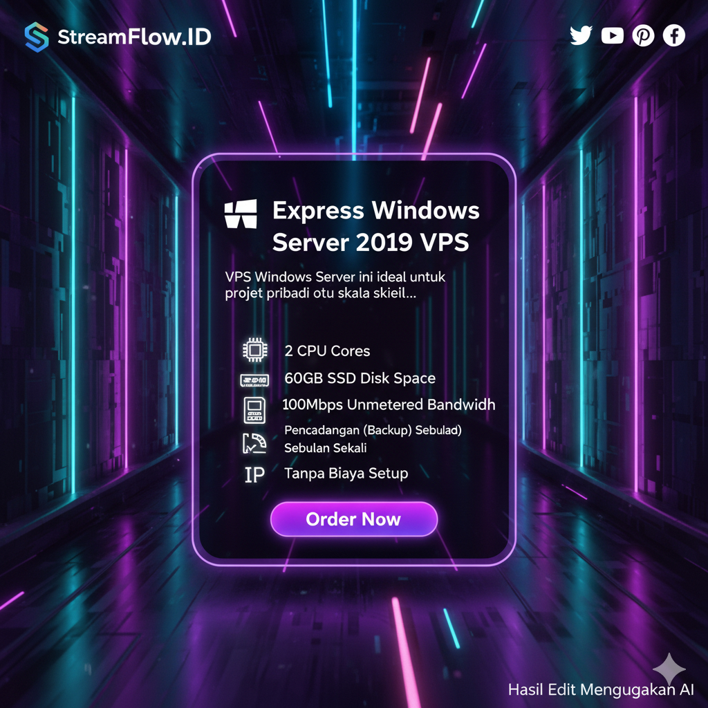 RDP VPS Windows/Ubuntu Express - RAM 4GB 2 Core SSD 60GB (Full Admin & Dedicated IP)