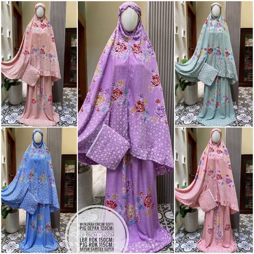 MUKENA ENCIM SOFT MUKENA BATIK CAP MUKENA BATIK PREMIUM