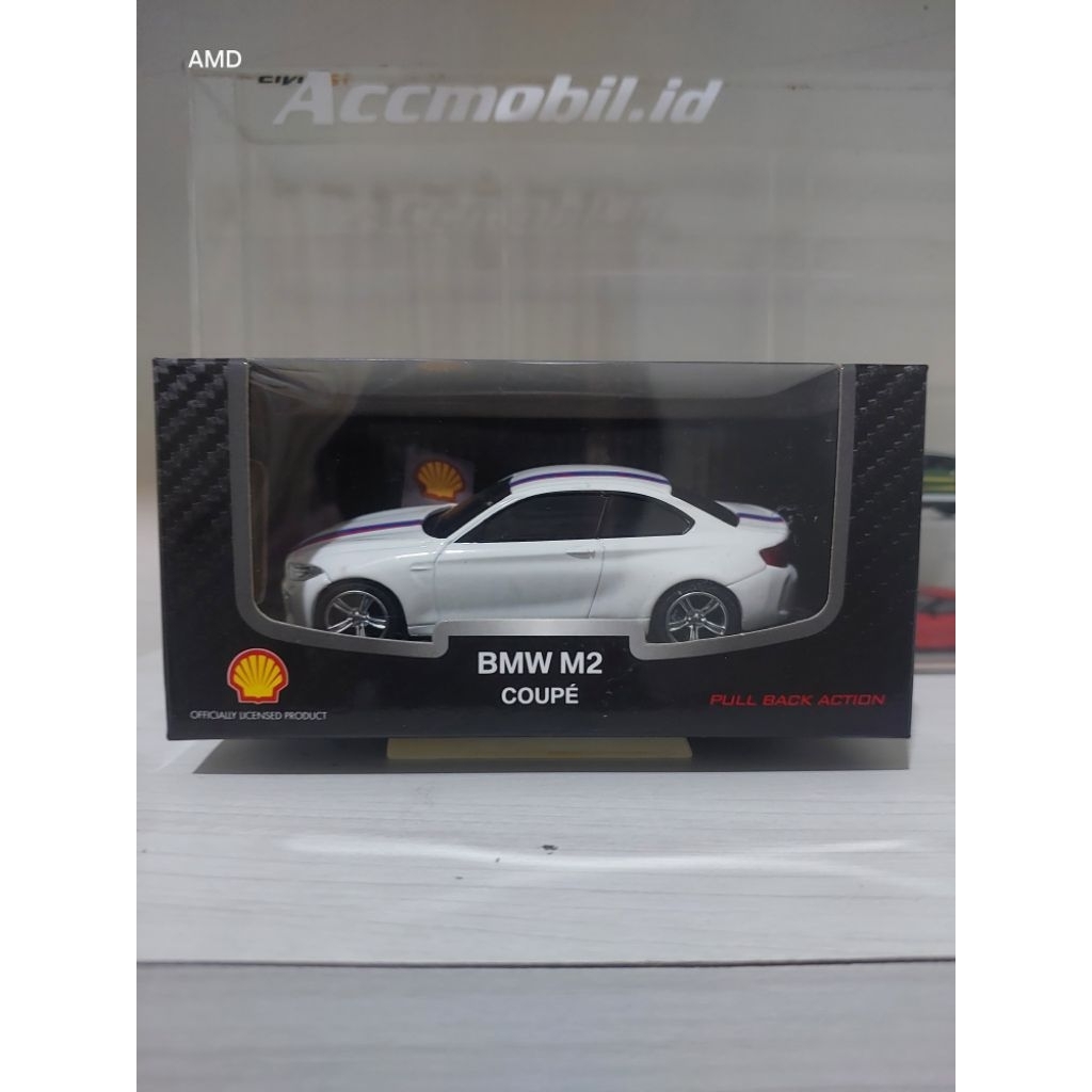 Diecast Bmw m2 coupe white bburago diecast shell skala 36