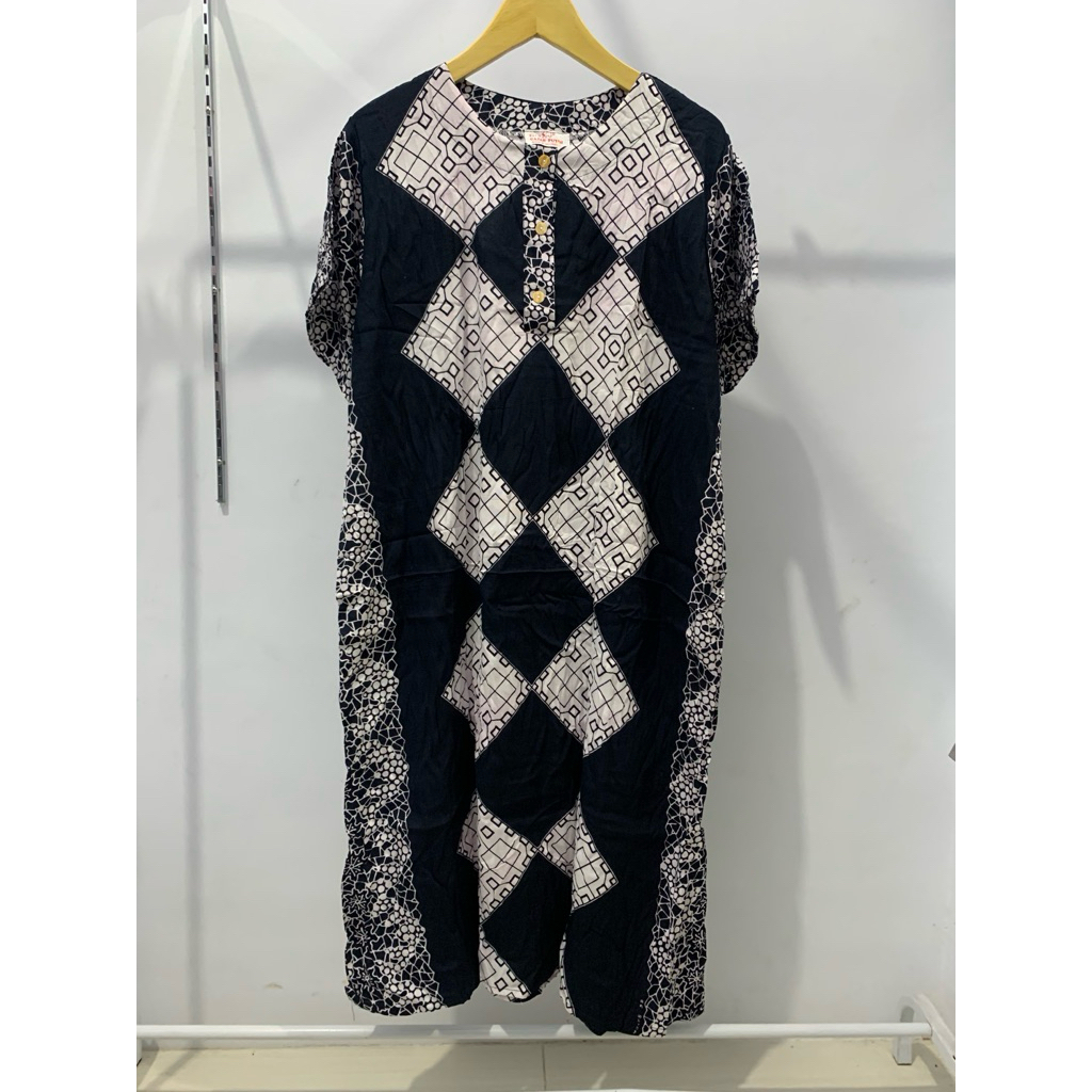 GAJAH PUTIH Daster Busui Jumbo LD 120 Spesial HitamPutih