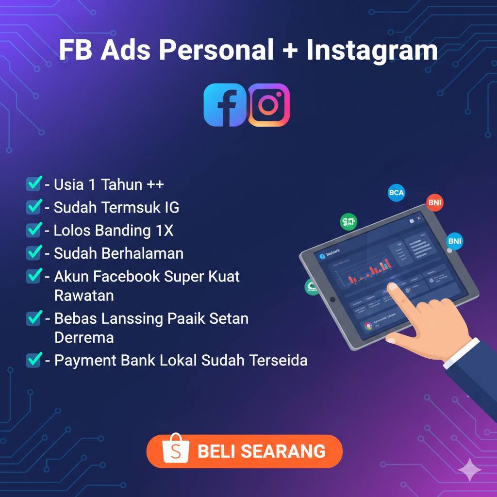 FB Ads Tua Personal + IG ( Sudah Berhalaman )