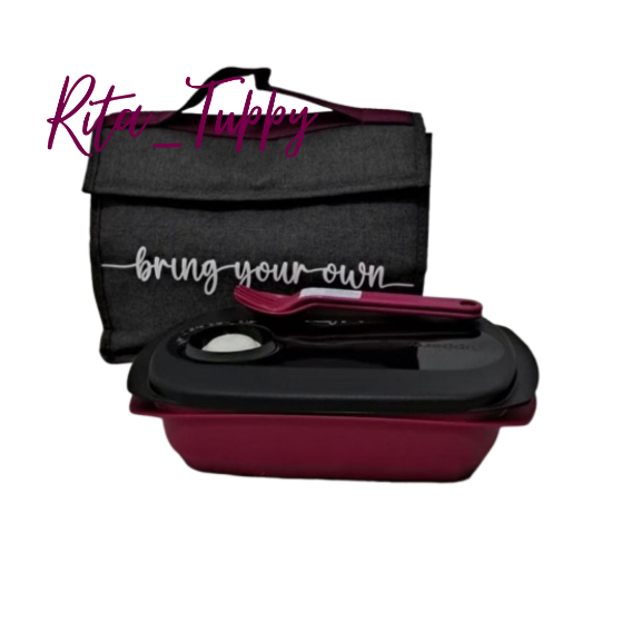 Tupperware Tempat Makan (BYO) Maroon Include Tas
