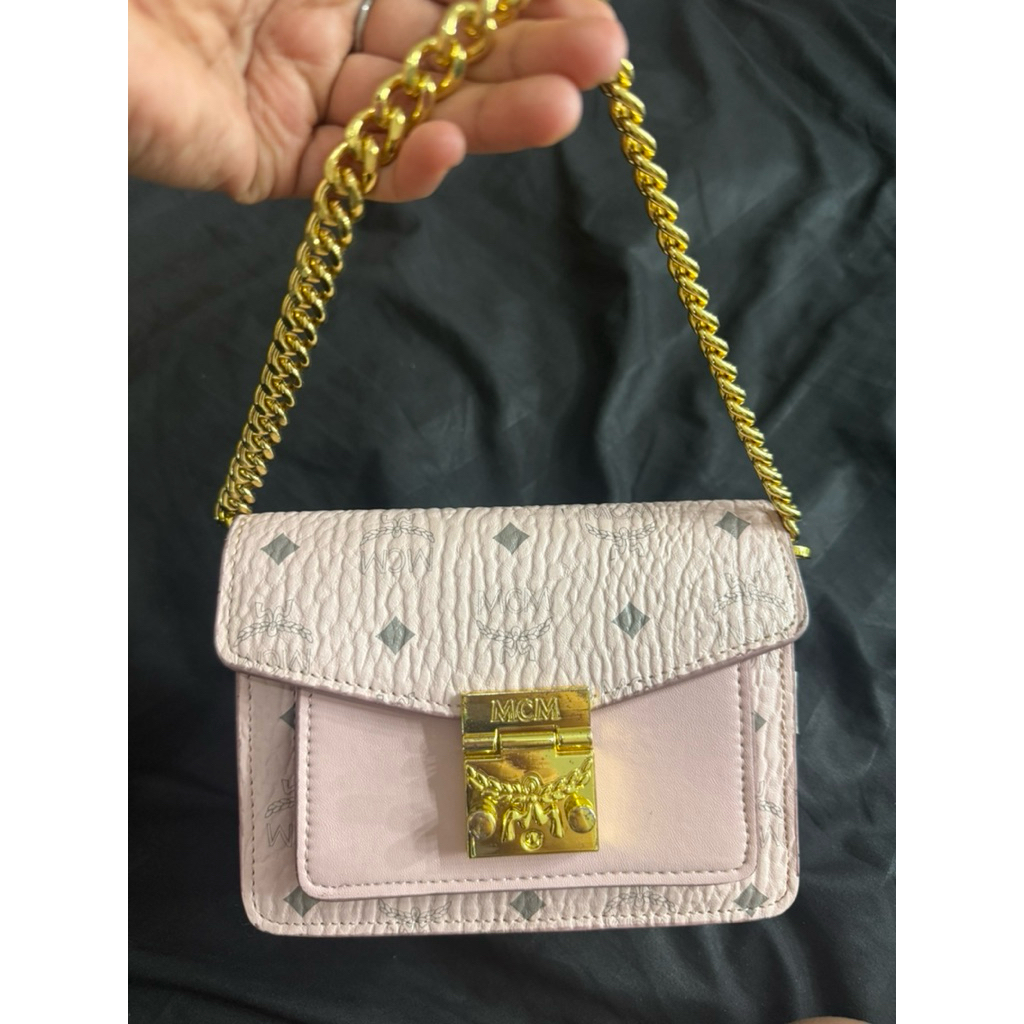 PL TAS MCM KULAS PINK CANTIKSSSS