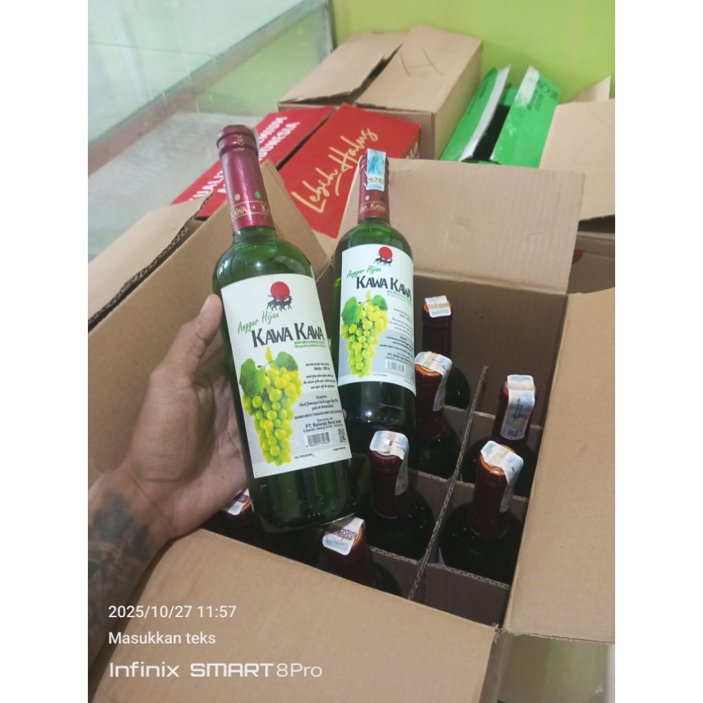 minuman kawa-kawa anggur hijau