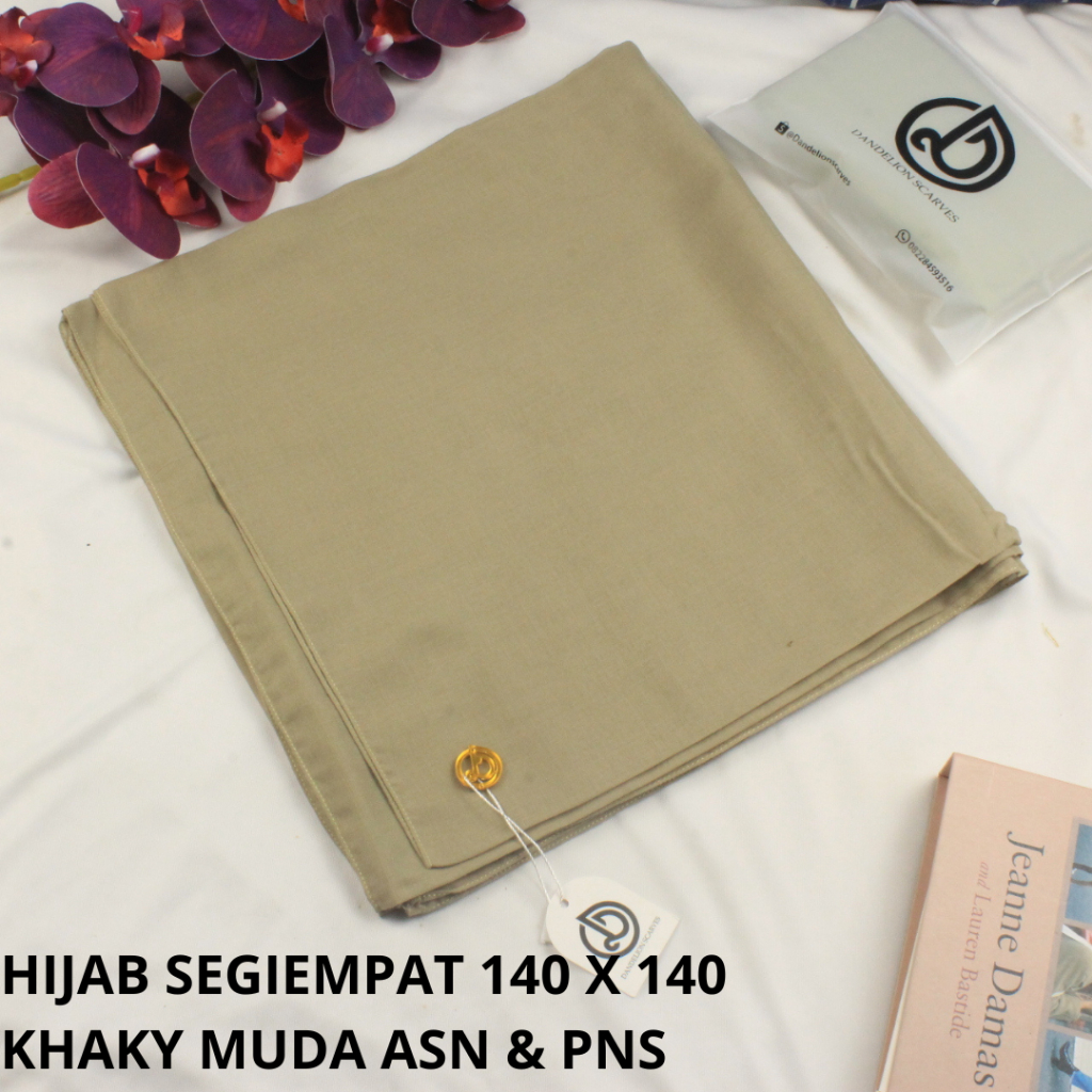 DANDELION JILBAB MUSTARD ASN / PNS PARIS VOAL PREMIUM 140 X 140