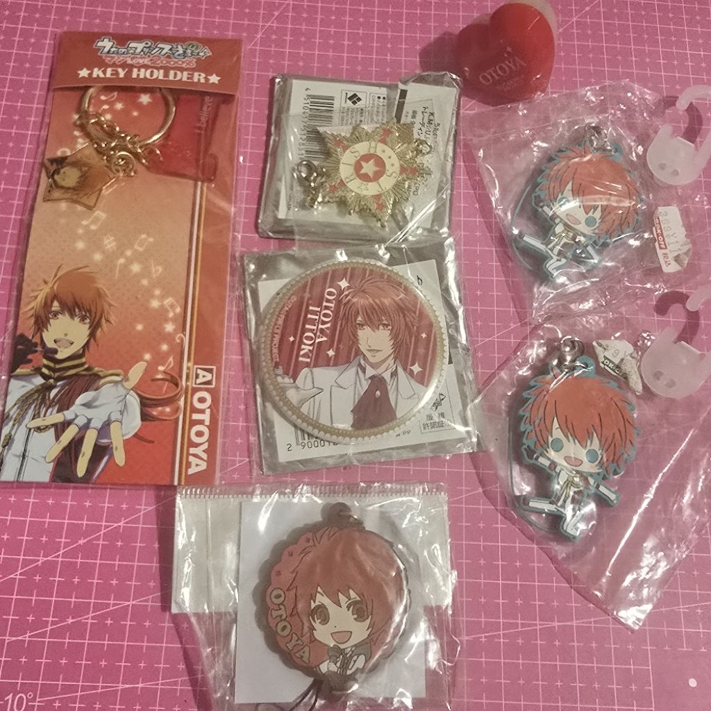 ittoki otoya Utapri uta no prince sama keychain gantungan kunci akrilik acrylic rubber strap officia