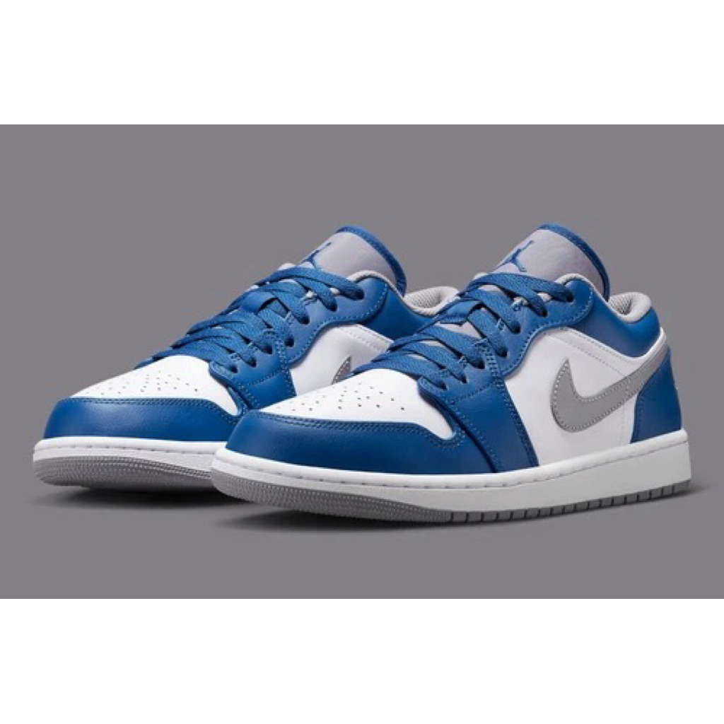 air jordan 1 low blue grey white