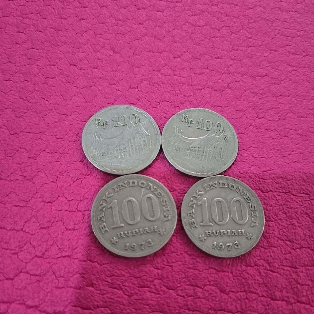 100 rupiah tahun 1973