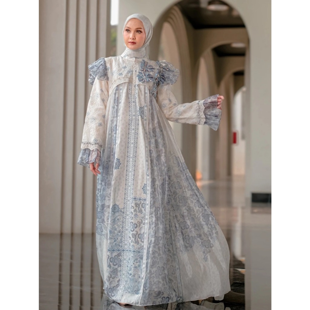 Alcavella - Zarelia Lace Series | Dress Muslim Wanita Gamis Brokat Premium Elegan Alcavella