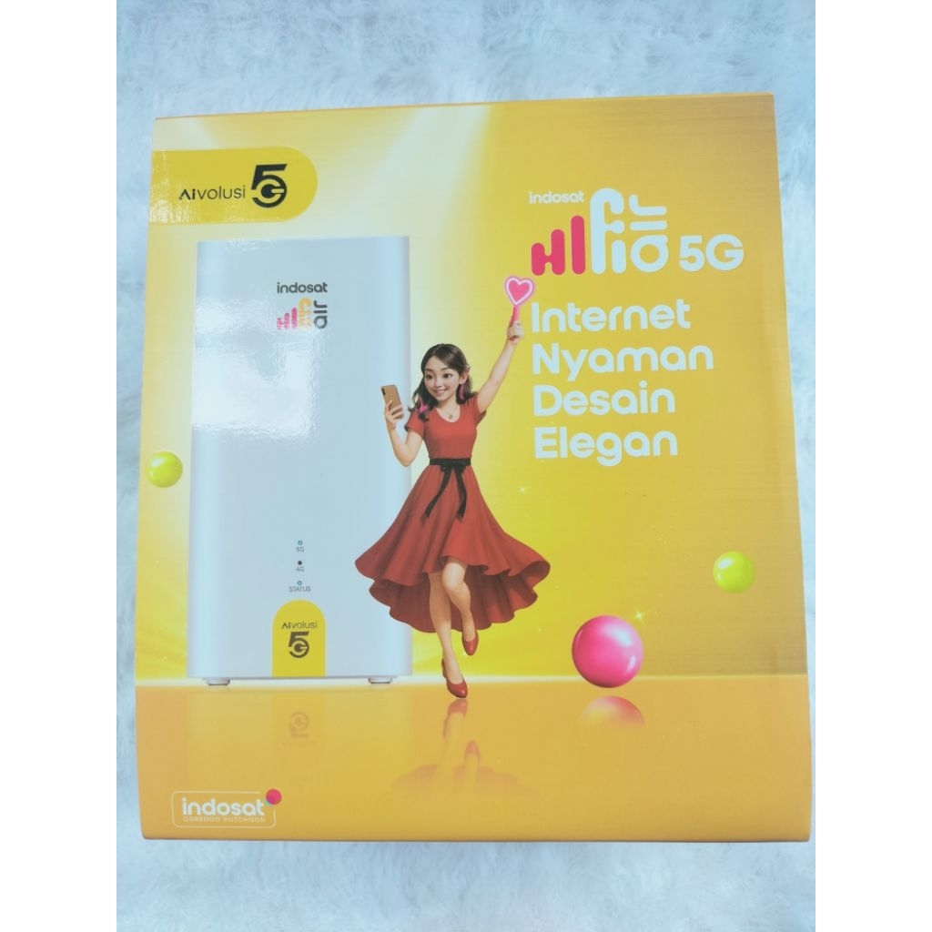wifi portable 5G/wifi tanpa kabel/fwa indosat gratis kuota 200gb