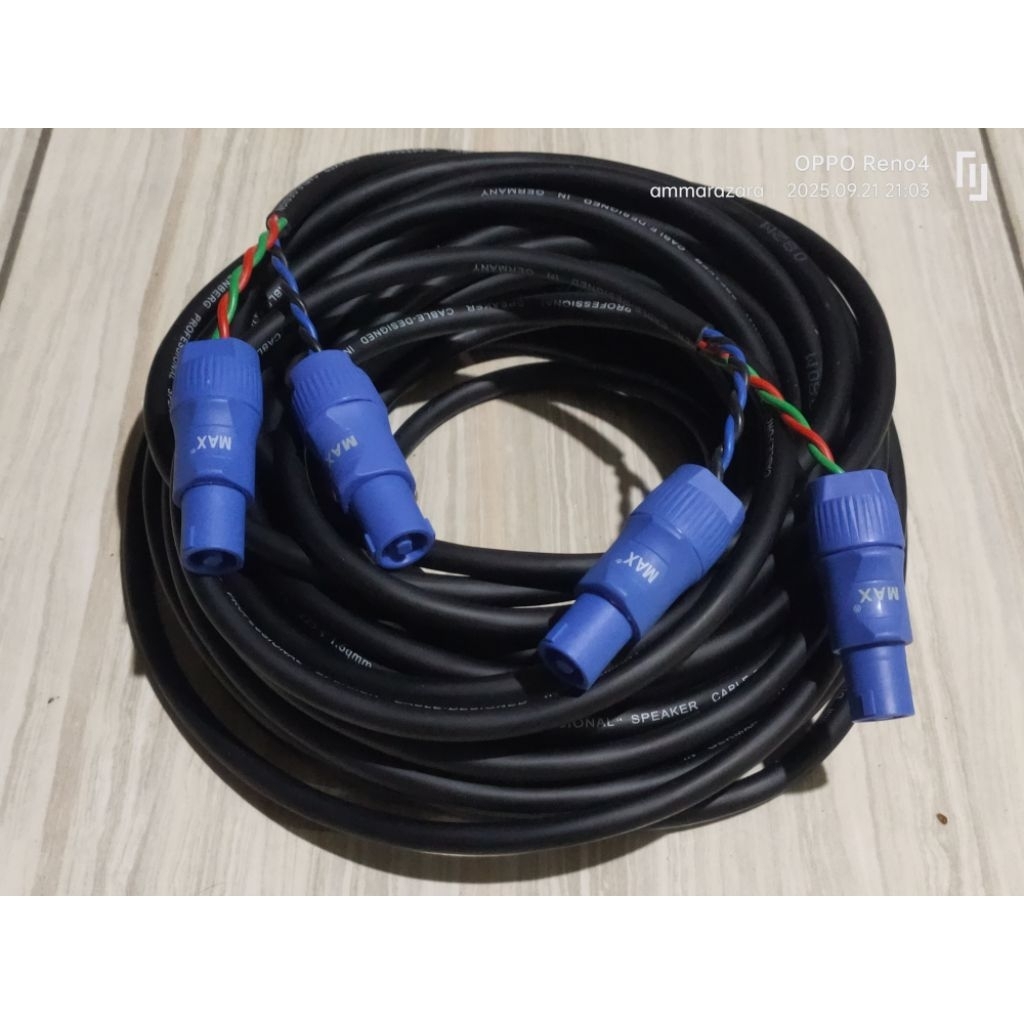 Kabel Speaker 4x1,5 Jack Speakon To Jack Speakon MAX 4X
