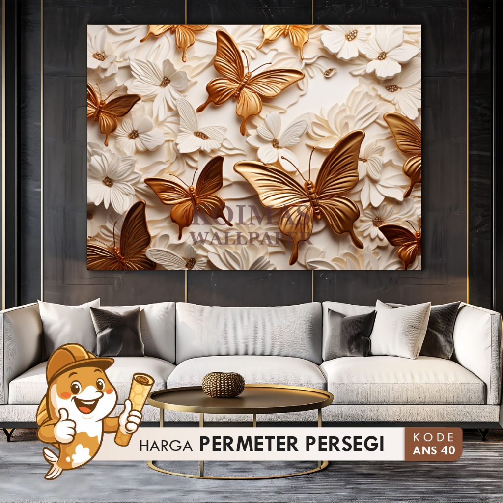 Wallpaper Dinding Merak 3D Stiker Dekorasi Dinding Motif Merak Elegan Wallpaper  Hisan Dinding Tingg