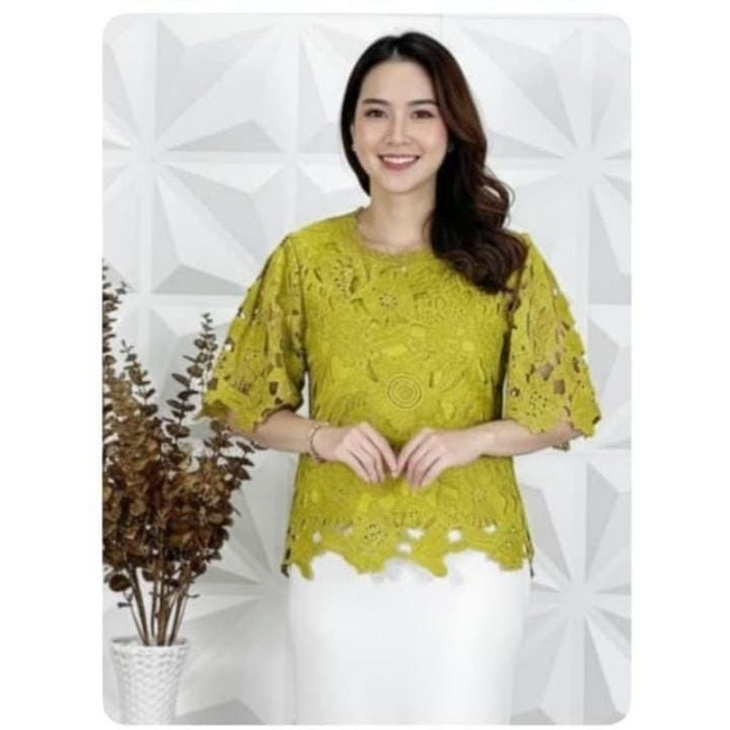 ATASAN BLOUSE BROKAT BANGKOK WANITA