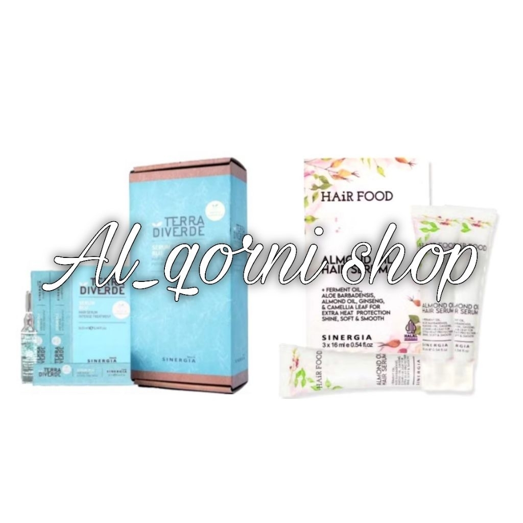Sinergia Ilvasto Terra Diverde Serum Almond 16ml / Serum Blu 10ml Serum Rambut Rusak / Color