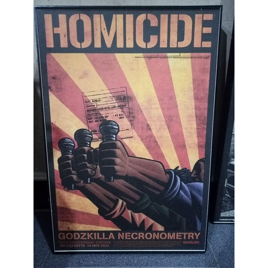 Poster homicide ( sudah di frame )