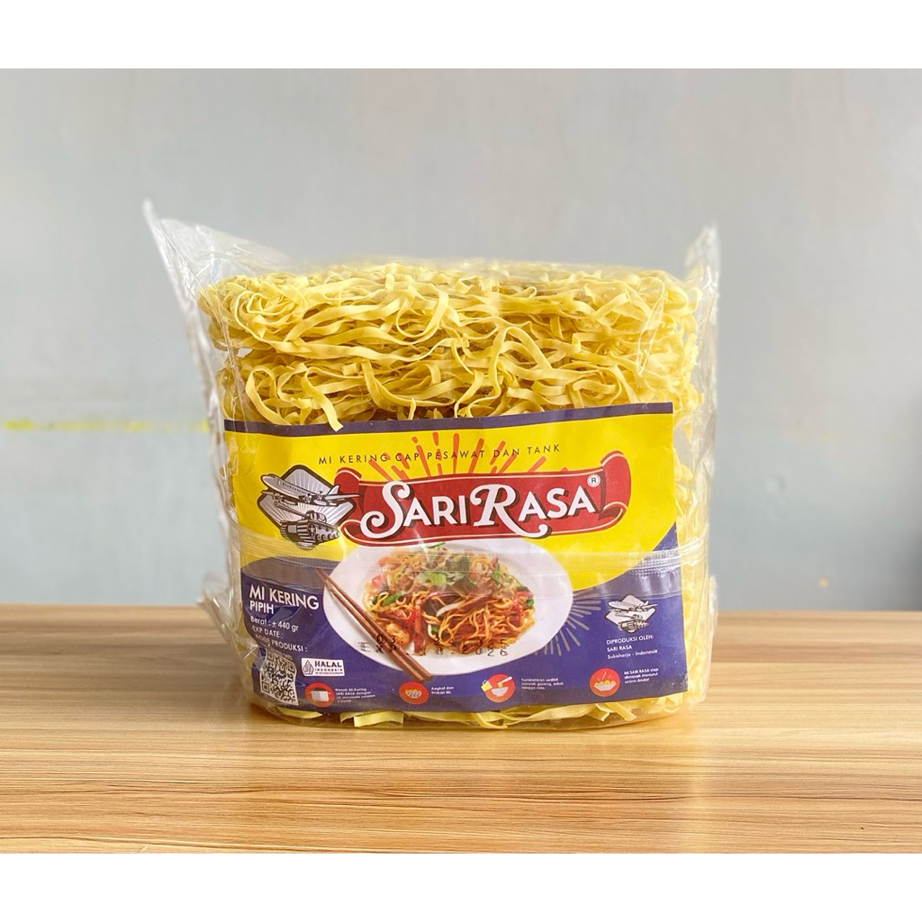 1 Pack [ isi 6 bungkus, 1  bungkus isi 6 pcs mie ] Mie Kering Pipih Sari Rasa