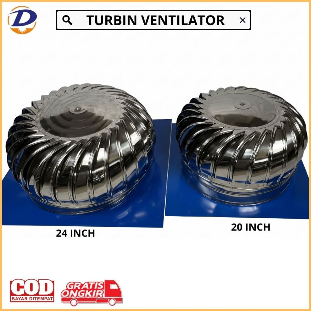 TUBIN VENTILATOR - TURBIN VENTILATOR 20 INCH / TUBIN VENTILATOR 24 INCH / TURBIN VENTILATOR MURAH / 