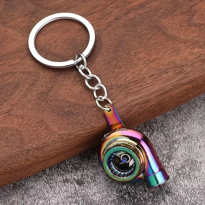 Gantungan Kunci Turbo Mobil Metal Car Engine Turbo Keychain Bahan Logam Bisa Bunyi Stutu Stututu