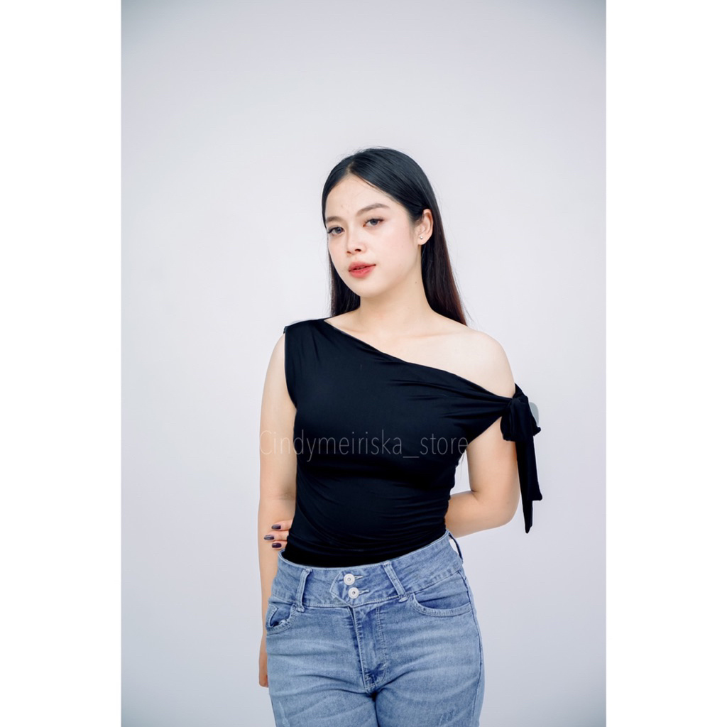 Caca croptop sabrina tali samping croptop viral crop tali crop sabrina