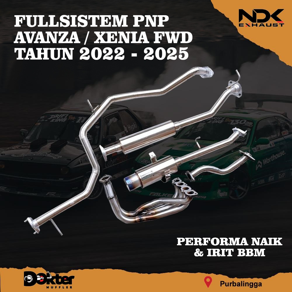 KNALPOTRACING MOBIL NDK EXHAUST AVANZA FWD  FULLSISTEM PNP NDK EXHAUST