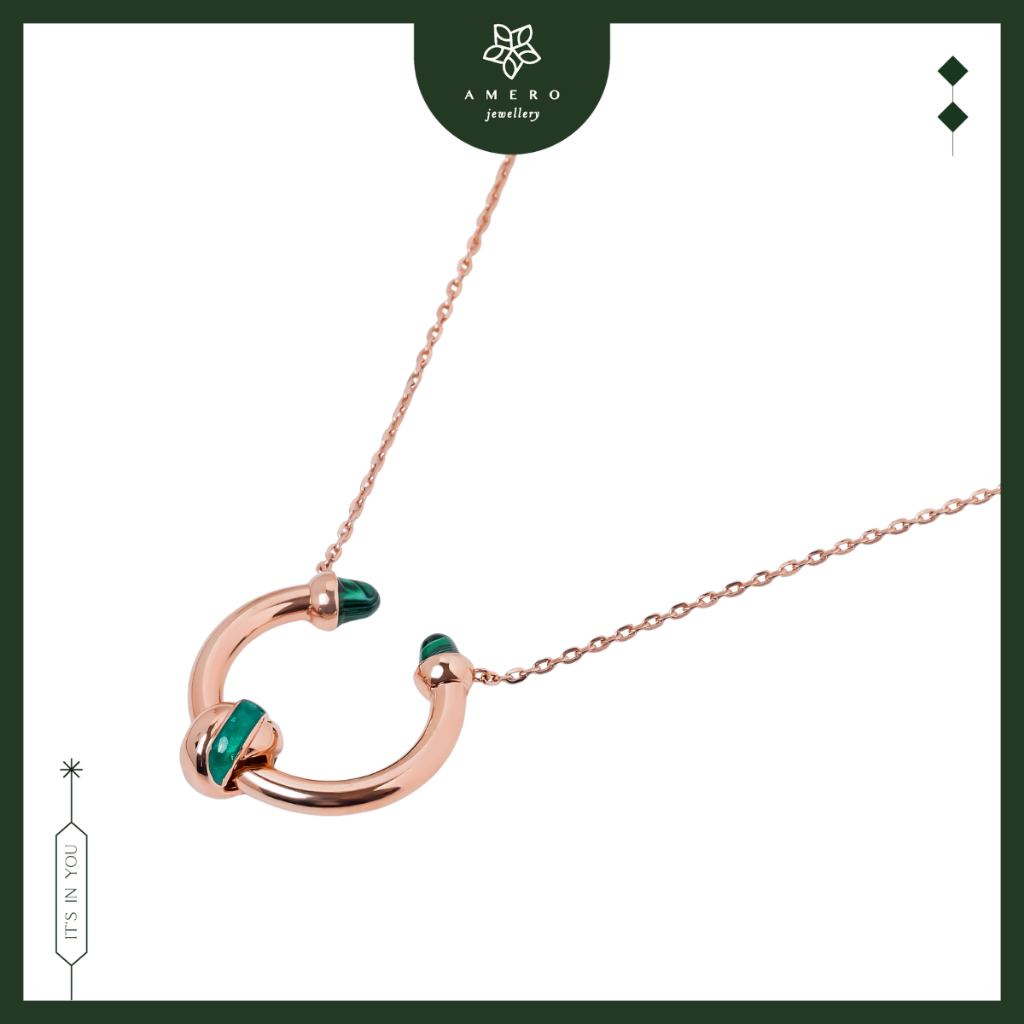 Kalung Emas Rose Gold 17K Valora VR-57 Amero Jewellery